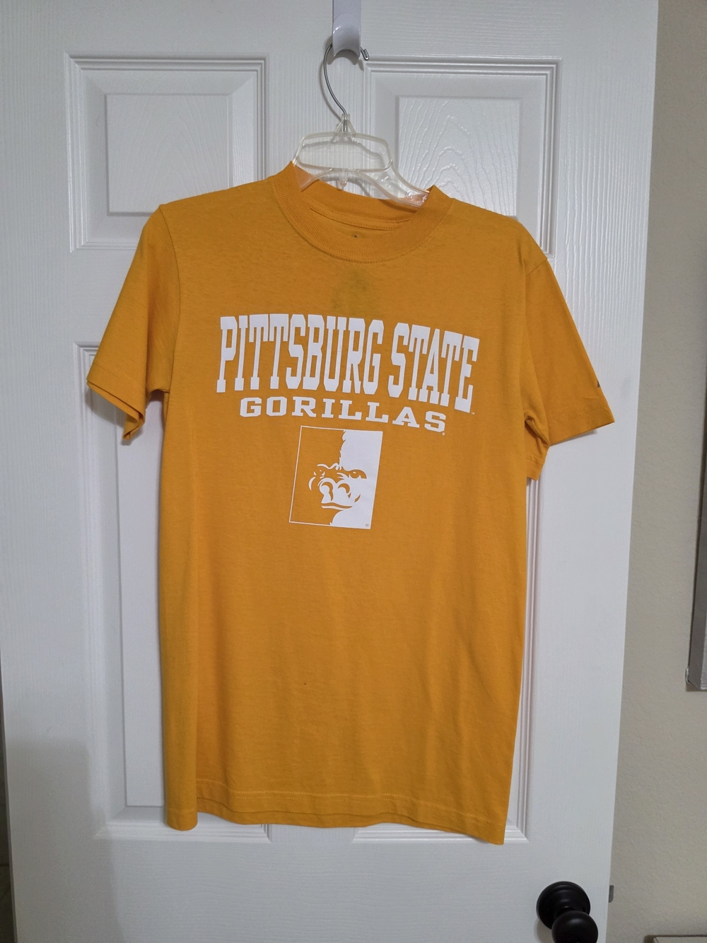 Source Unknown Yellow Pittsburg State Gorillas Short Sleeve Tee